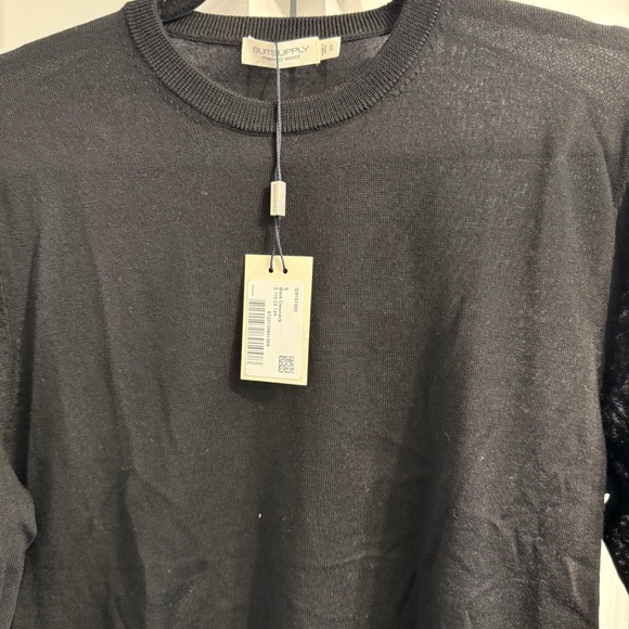 Suitsupply Black Merino Crewneck Size: Small New with Tags - Picture 4 of 7